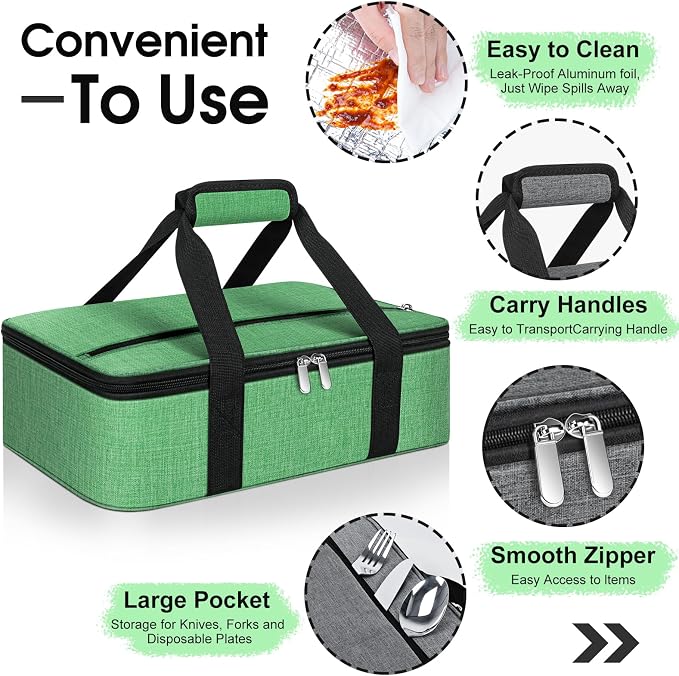 Insulated Casserole Carrier, Portable Casserole Carrier - Image 3