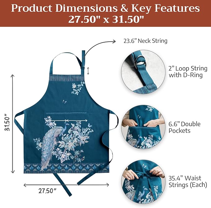 Maison d' Hermine 100% Cotton Apron - Image 5