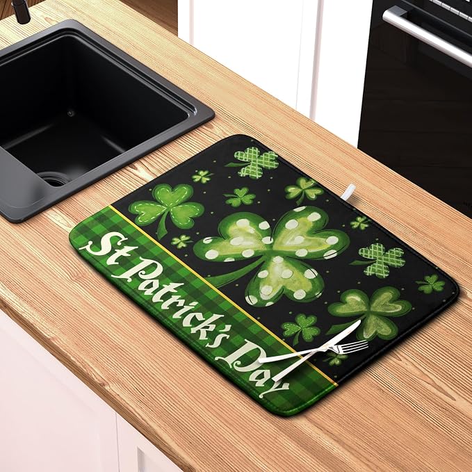 St Patrick's Day Dish Drying Mats - Image 6