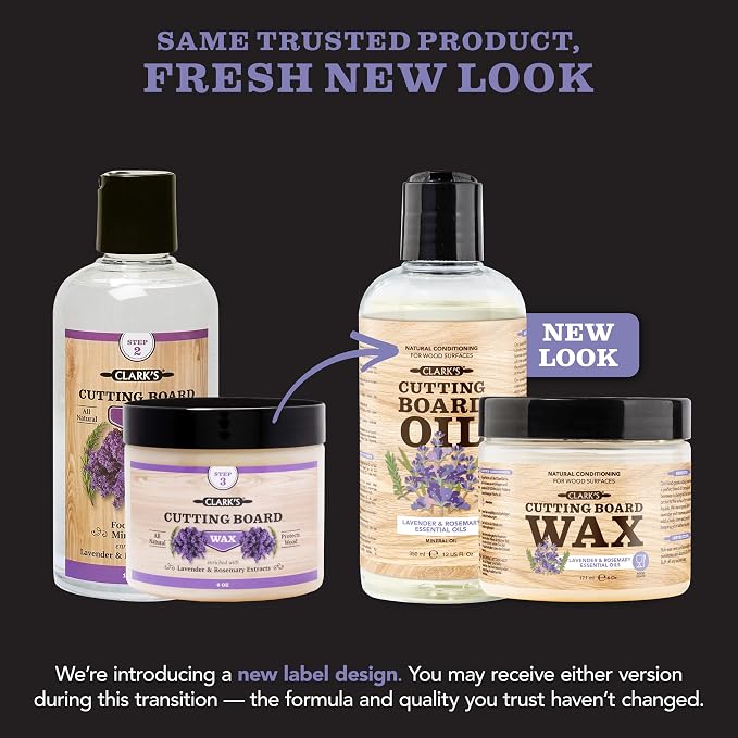 CLARK’S Cutting Board Oil and Wax Kit - Image 7