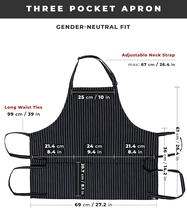 Chef Works Unisex Three Pocket Apron - Image 7