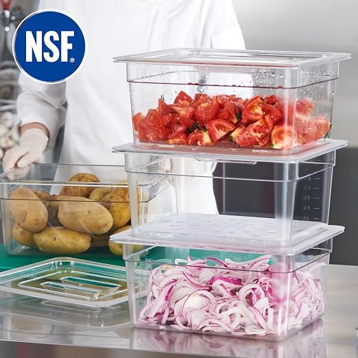 CURTA 4-Pack 1/2 Size 6" Deep NSF Polycarbonate Food Pans - Image 4