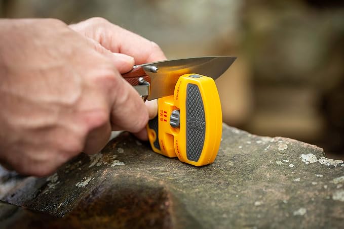 Smith’s 50917 Adjustable 2-Step Knife Sharpener – Yellow - Image 4