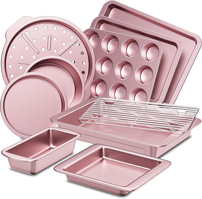 HONGBAKE Bakeware Sets, Baking Pans Set, Nonstick Oven Pan by HONGBAKE