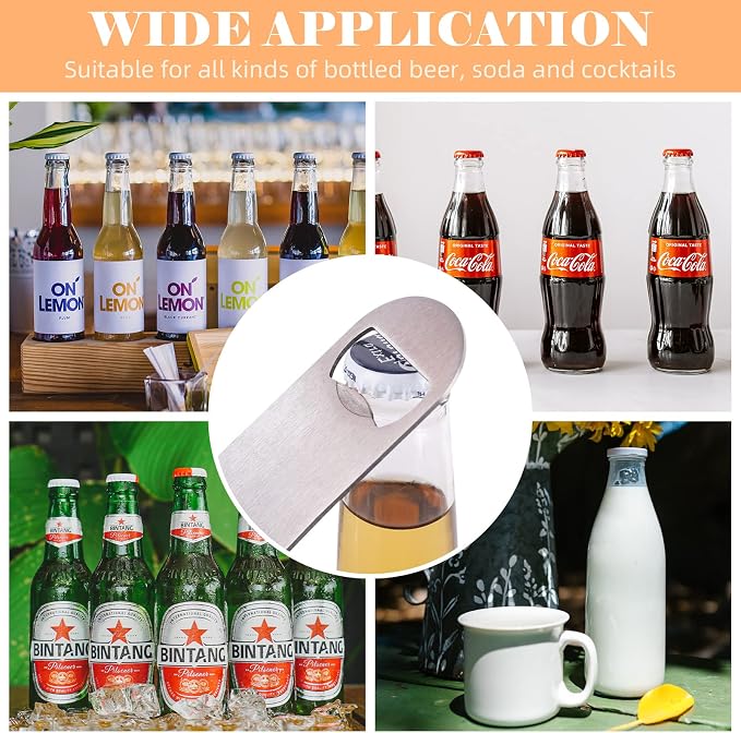 24 Pack Flat Beer Bottle Opener 5 inch Heavy Duty Stainless Steel Flat Bottle - Image 7
