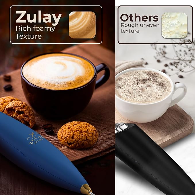 Zulay Kitchen Patented Tornado Triple Whisk Milk Frother - Image 6
