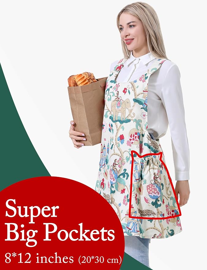Cozy Adjustable Cross Back Aprons - Image 2