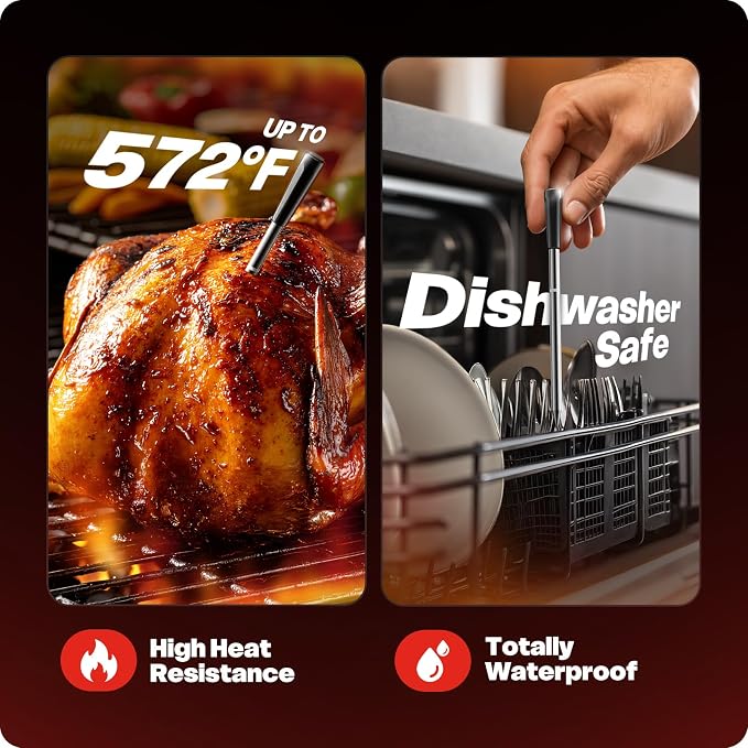 2026 Upgraded Smart Wireless Meat Thermometer 6 Sensors Accuracy Digital Food - Image 5