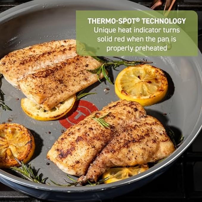 T-Fal Preserve Ceramic Nonstick Saute Pan - Image 5