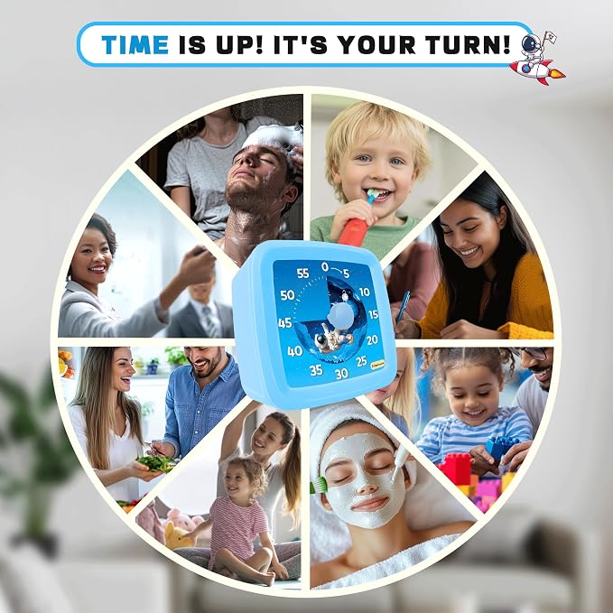 Visual Timer for Kids, 60-Minute Countdown Timer for Classroom Office Kitchen - Image 7