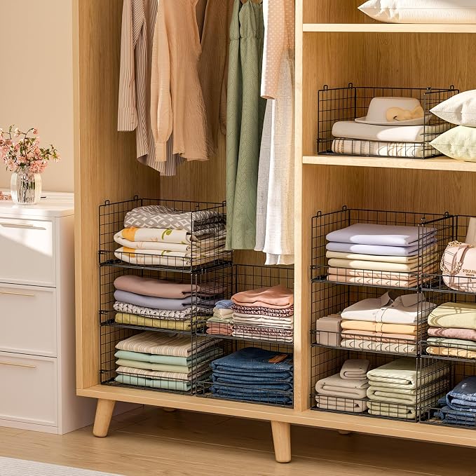 Yociyoga 5-Tier Stackable Closet Organizers and Storage Shelves, Closet Shelf - Image 4