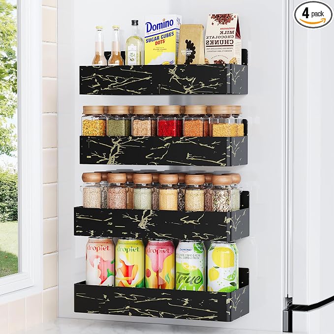 Mystozer Magnetic Spice Rack for Refrigerator, Kitchen Organizer and Storage by Mystozer