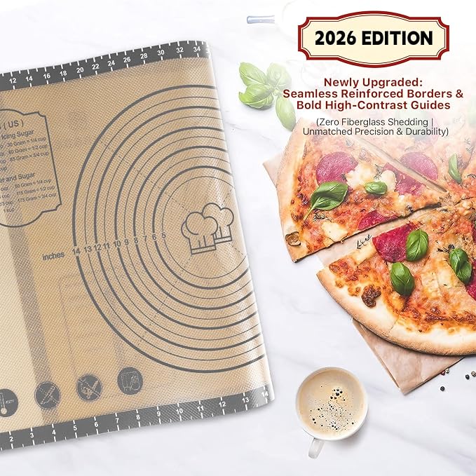 Silicone Pastry Mat, Oven Liner, Fondant/Pie Crust Mat - Image 2