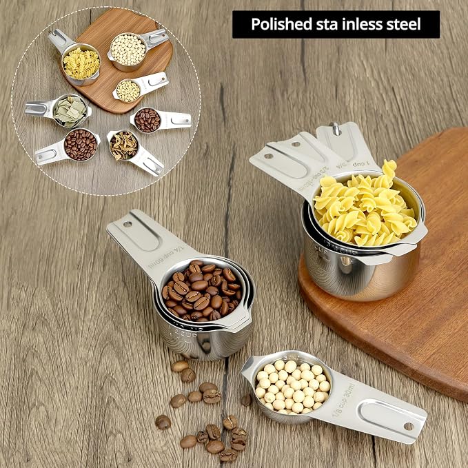 QWORK Stainless Steel Measuring Cups - Image 4