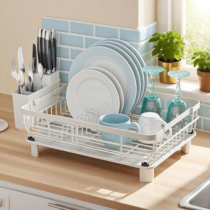 MOUKABAL Dish Drying Rack, Dish Rack, Stainless Steel Dish Racks - Image 7