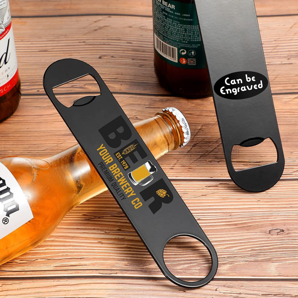 Raiten 20 Pack Flat Bottle Opener Bulk 7 Inch Stainless Steel Beer