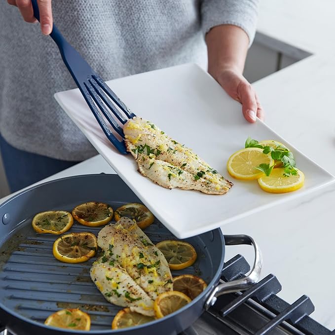 GreenPan Silicone 7 Piece Cooking Utensil Set, Flexible Nonstick Kitchen Tools - Image 4