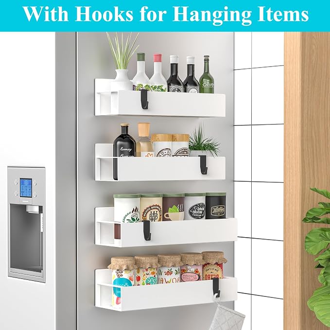 HuggieGems 4 Pack Magnetic Spice Storage Rack Organizer - Image 2