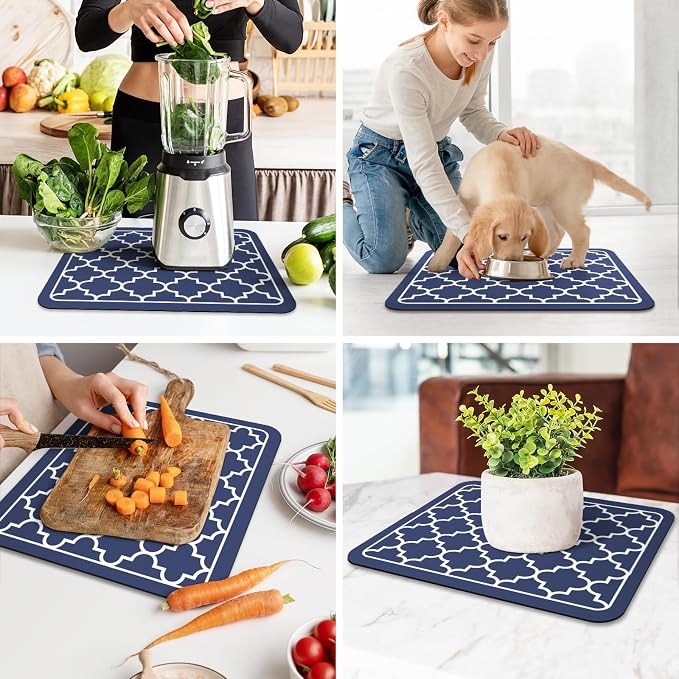 WISELIFE Dish Drying Mat Super Absorbent Drying Mat Large Dish Drying Mats - Image 6