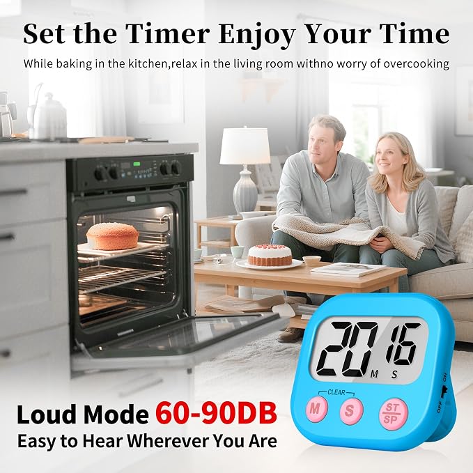 ZILLEEN Classroom Timers for Kids Classroom Magnetic Digital Kitchen Timers for - Image 3
