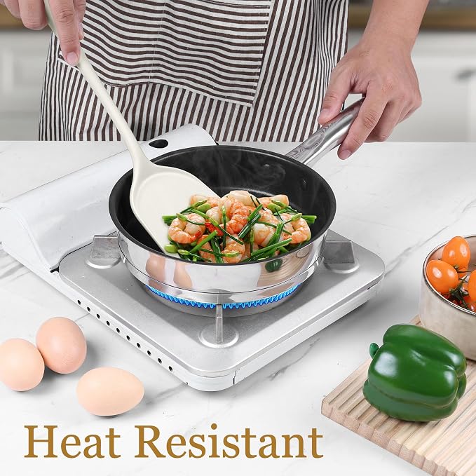 LIANYU 8Pcs Kitchen Cooking Utensils Set, Silicone Utensil Sets, Heat Resistant - Image 8