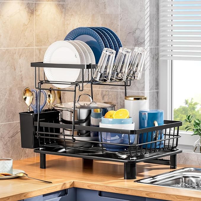 GAOKASE Dish Drying Rack, Stainless Steel-Dish Rack, Dish Racks by GAOKASE