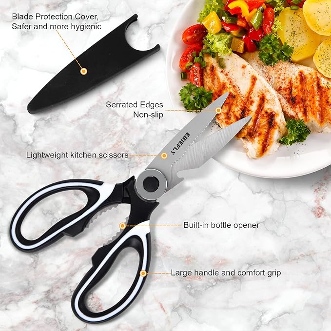 Kitchen Scissors Utility Chopping Scissor Professional Shears - Image 5