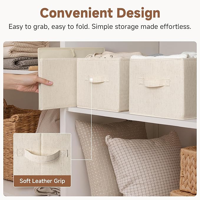 StorageWorks Storage Baskets for Shelves, Fabric Storage Bins, Closet - Image 6