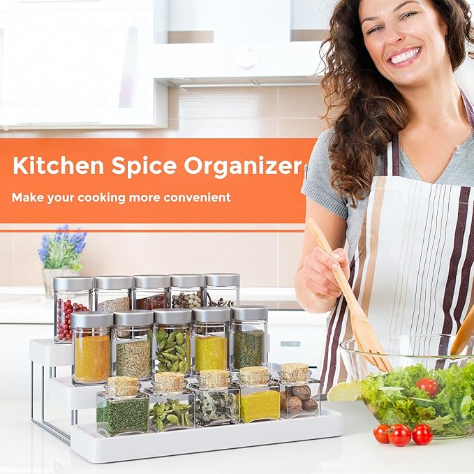 2 Pack Expandable Spice Rack Organizer - Image 7