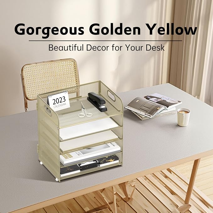 Supeasy 5 Trays Paper Organizer Letter Tray - Image 2