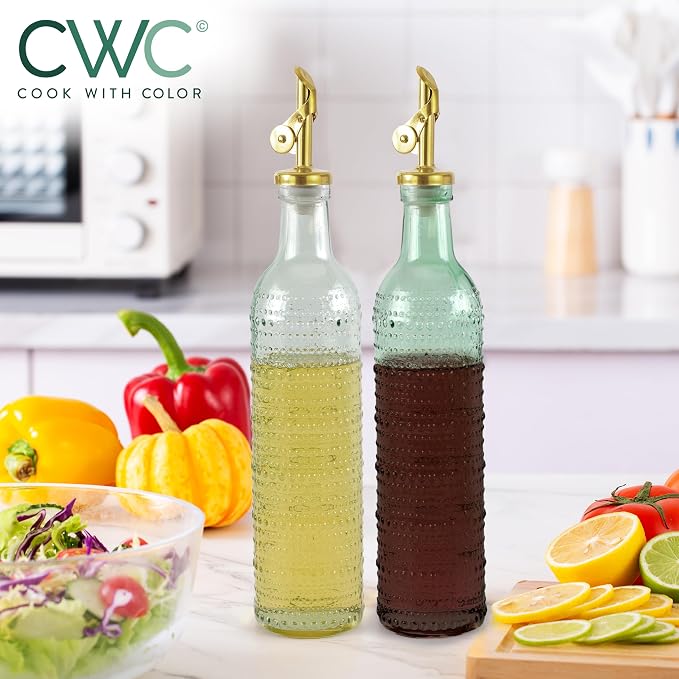 COOK WITH COLOR Glass Olive Oil Bottle Dispenser - Image 4