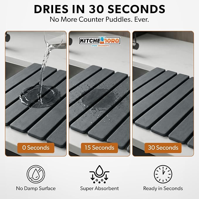 Stone Drying Mat for Kitchen Counter - Image 2