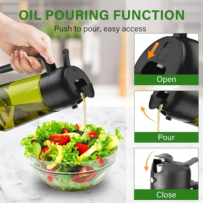 Vakoo 2 in 1 Oil Sprayer and Oil Dispenser - Image 3