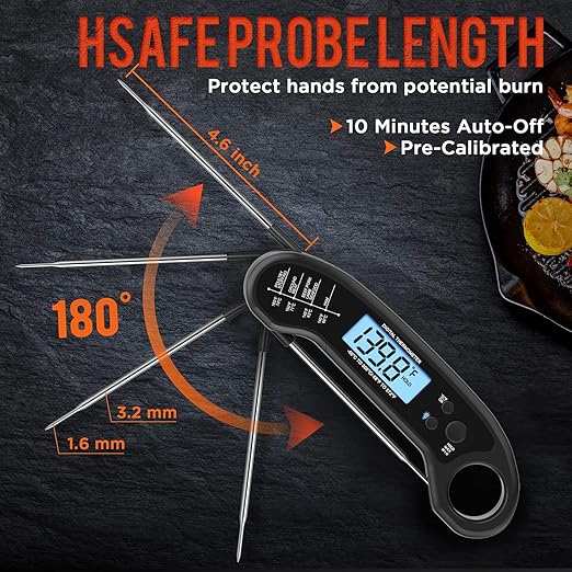 Meat Thermometer Digital, Instant Read Meat ThermometerI - Image 3