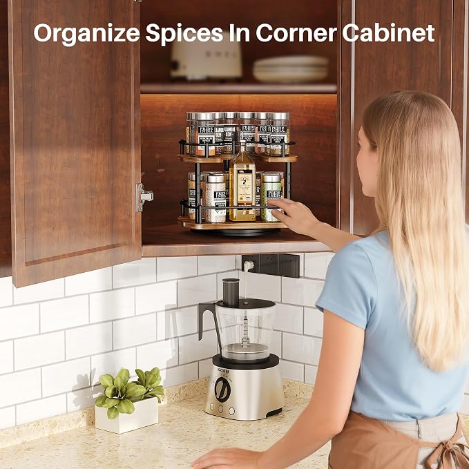 Lazy Susan Organizer Spice Rack - Image 2
