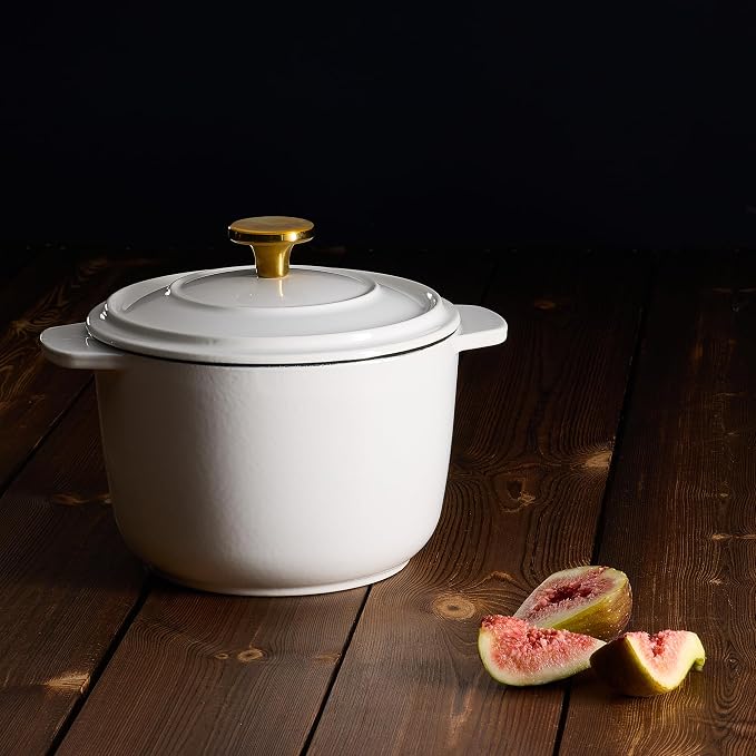 CAROTE 2QT Enameled Cast Iron Dutch Oven Pot - Image 4