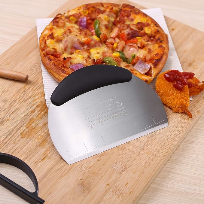 1 pcs Dough Pastry Scraper Chopper/Stainless Steel Dough Scraper Cutter - Image 6