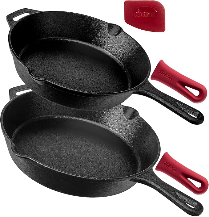 Cuisinel Cast Iron Skillets Set by Cuisinel