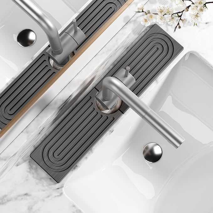 Stone Faucet Mat for Kitchen Sink by MAGKOTA