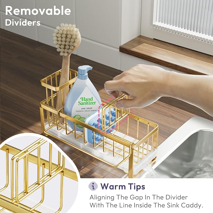 SWTYMIKI Sponge Holder for Kitchen Sink - Image 4