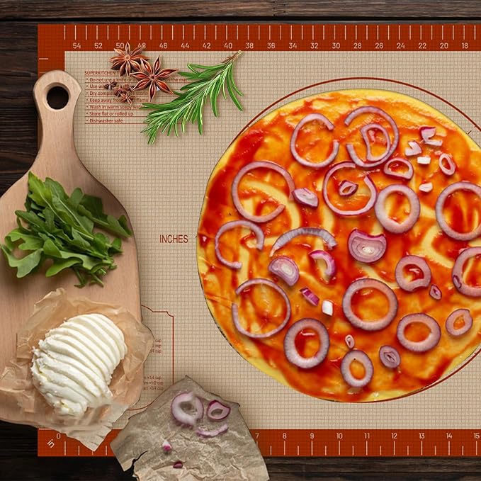 Pastry Mat, 0.7mm Extra Thick 26 x 16 Inches Large Non Stick Silicone Baking Pad - Image 7
