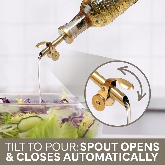COOK WITH COLOR Glass Olive Oil Bottle Dispenser - Image 7