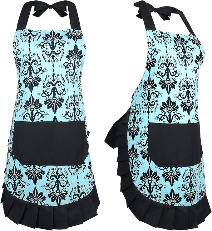 G2PLUS Cotton Vintage Damask Apron - Image 3