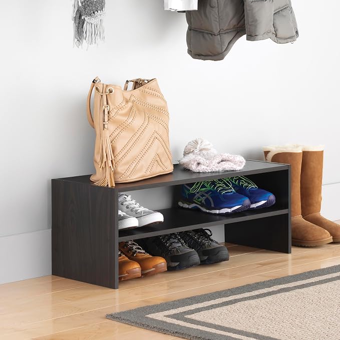 Whitmor Stackable 2-Tier Shoe Shelf, 31 inch by Whitmor