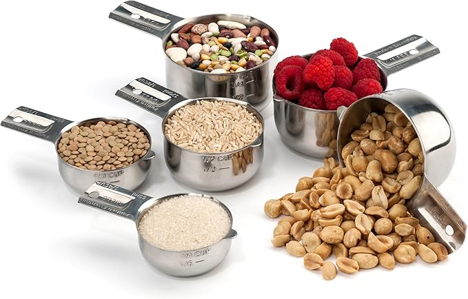 Hudson Essentials Stainless Steel Measuring Cups Set - Image 3