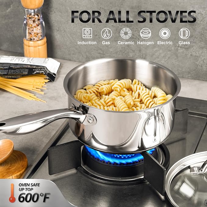 MICHELANGELO Saucepan Set 6pc - Image 5