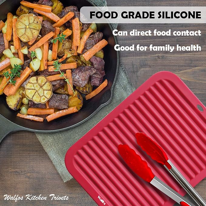 Walfos Silicone Trivets for Hot Pots and Pans - Image 5