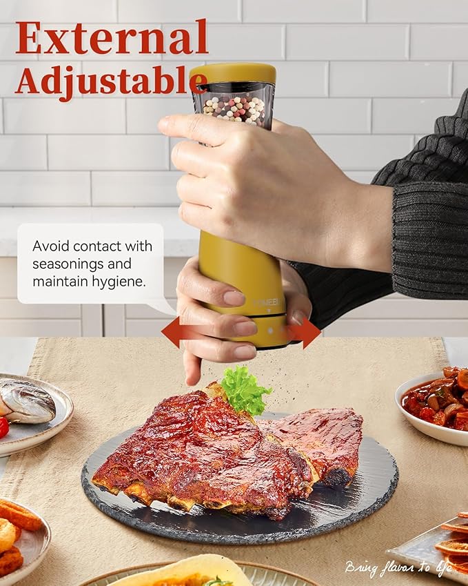 Electric Salt and Pepper Grinder Set - Image 6