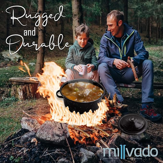 Millvado Granite 12 Qt Stockpot, Nonstick Soup Pot - Image 4