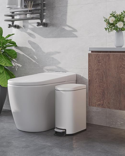 Garvee 13 gal and 2.6 gal Metal Trash Can Combo Set, Rustproof Garbage Can - Image 8